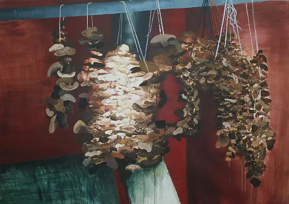 Maciej Szczepański - "Still life with dried mushrooms"