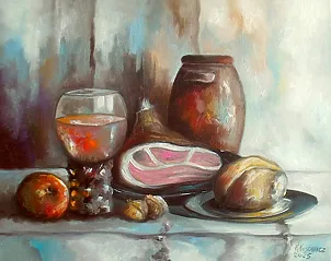 Krzysztof Kłosowicz - "Still Life with Ham"