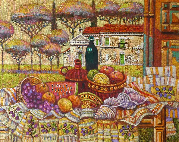 Maciej Urbaniak - Still Life with Tuscan villa