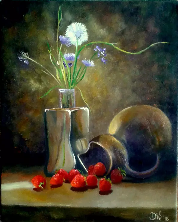 Dariusz Wróbel - Martwa natura z truskawkami