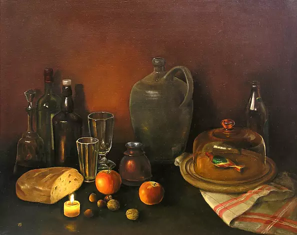 Maria Sadowska - Still Life with a trapped bird