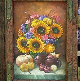 Cezary Zbrojewski - "Still life with sunflowers"