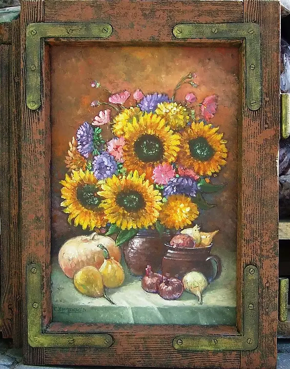 Cezary Zbrojewski - "Still life with sunflowers"