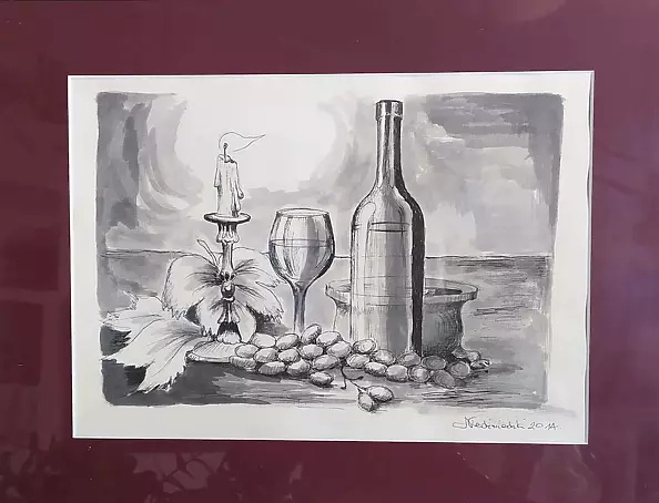 Ryszard Niedźwiedzki - Still life with a candle