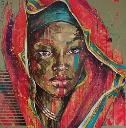 Marcin Mikołajczak, "Marzenia", Obraz olejny - płótno, 150 x 150