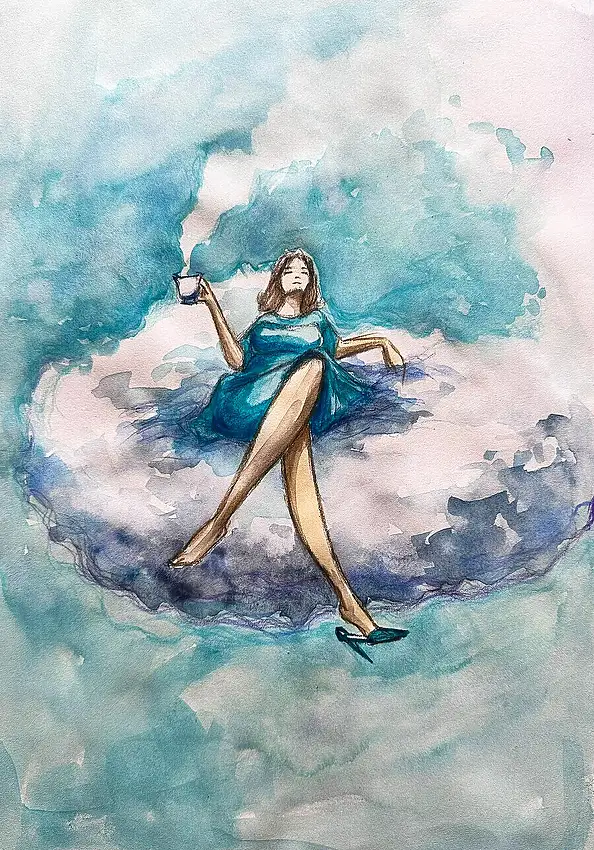 Adriana Laube, , Акварелі, крейда, Змішані техніки - папір, 30 x 42