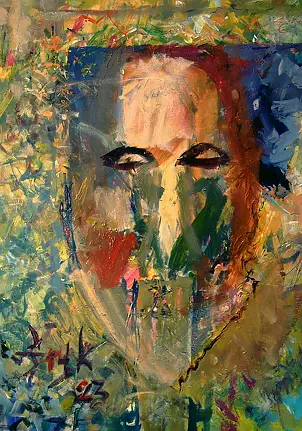 Eryk Maler - Ethnic mask, 70x100