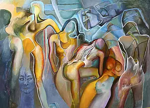 Anna Lupa Suchy - Indigo mask