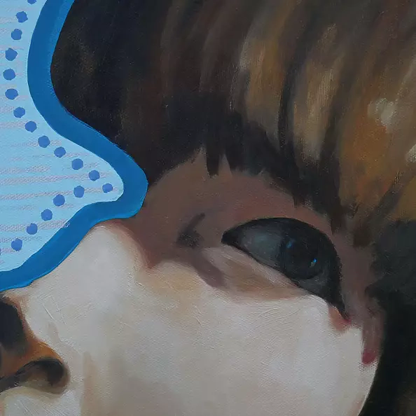 Jolanta Kitowska - Masks - Blue