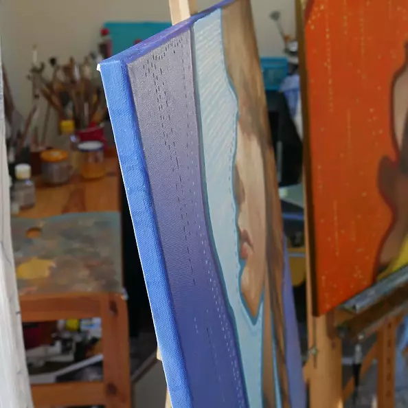 Jolanta Kitowska - Masks - Blue