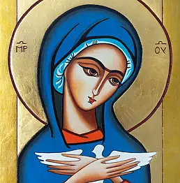 Malwina Wójcik - Lady Pneumatofora (Maria bearer of the Holy Spirit) - painted by the twentieth century's image