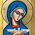Malwina Wójcik - Matka Boska Pneumatofora (Maria niosąca Ducha Świętego) - namalowana według XX wiecznego wizerunku 