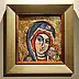 Eugeniusz Molski, Lady Serdeczna, Acrylic painting - canvas, 30 x 29