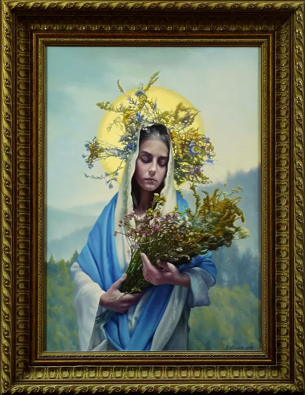 Grzegorz Bialik - "Mother of God Herb - Madonna from Brenna"