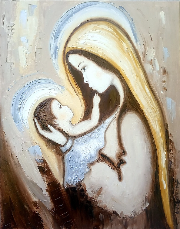 Ewa Boińska - Virgin Mary and Child