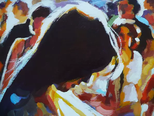 Barbara Gulbinowicz - Mother with a baby in a sling