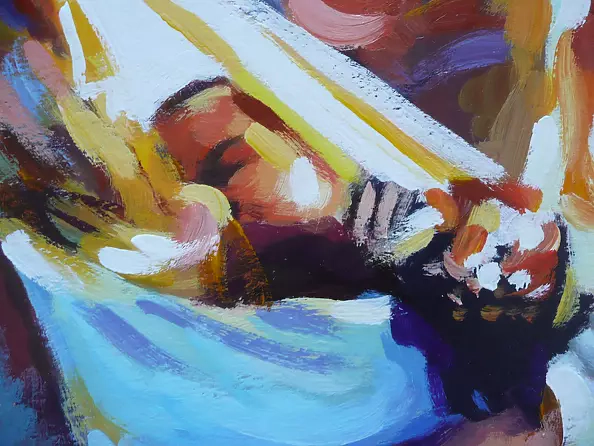 Barbara Gulbinowicz - Mother with a baby in a sling