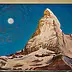 Wojciech Pater, Il Cervino e la Luna, Quadro a olio - pannello, 60 x 40