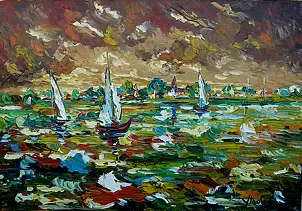 Jerzy Stachura - Mazury sailing