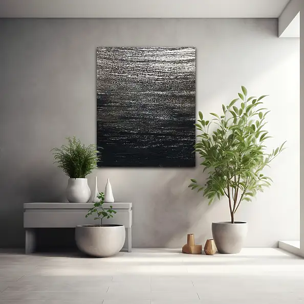 Iwona Jabłońska, Mäander der Dunkelheit, Lasur, Ölbild, Mischtechniken - Leinwand, 100 x 120