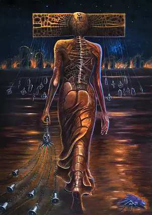 Krzysztof Plonka, Mediator, Obraz olejny - płyta, 85 x 120