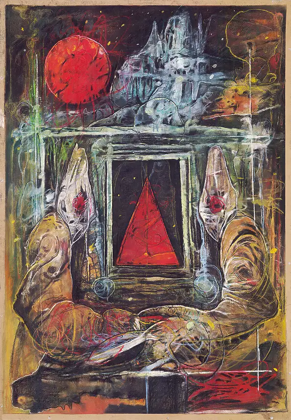 Piotr Zygmunt, Meeting II, Pastel - papier, 70 x 100