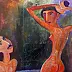 ZAKIR AHMEDOV - Meeting 2025year 70x50cm Original painting Oil on canvas