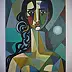 Bożena Kamińska, "Mexican", Acrylic painting - canvas, 60 x 90