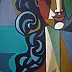 Bożena Kamińska, "Mexican", Acrylic painting - canvas, 60 x 90