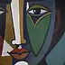 Bożena Kamińska, "Mexican", Acrylic painting - canvas, 60 x 90