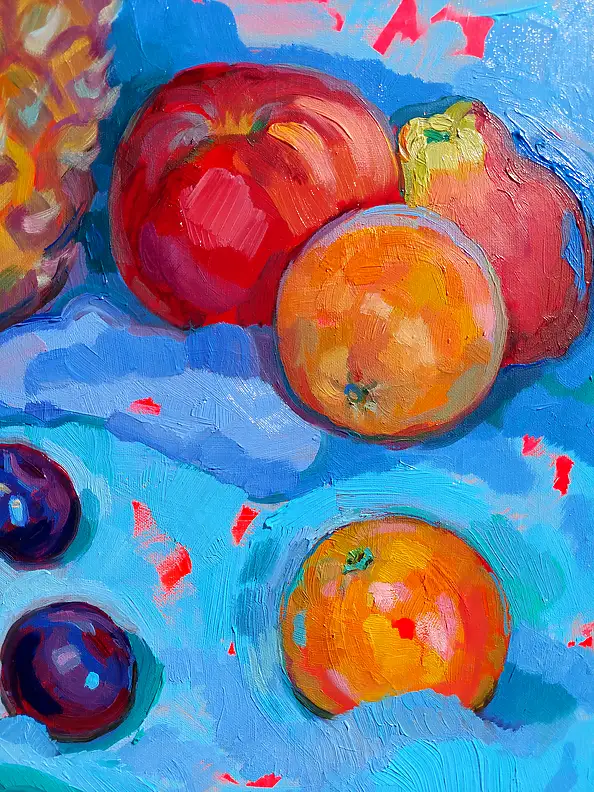 Anastasiia Kurkova, Petal Melody of Lilac, Oil painting - canvas, 120 x 100