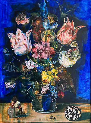 Rita Staszulonok, Memory in Water-III, Obraz olejny, Tempera - karton/tektura, 60 x 80