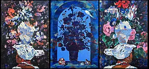 Rita Staszulonok, Memory in Water, Obraz akrylowy - płótno, 2100 x 100