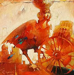 Wacław Sporski, метаморфоза, Масляная картина - холст, 50 x 40