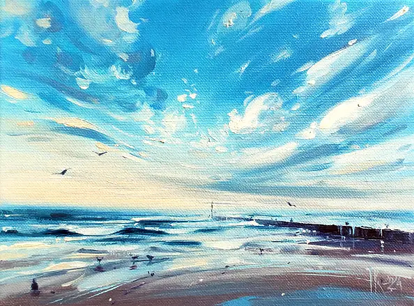 Karina Jaźwińska - Seagulls in the wind
