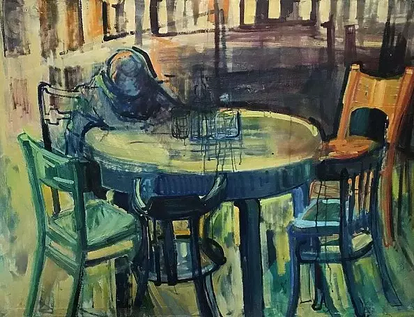 Agata Stańczyk - Mężczyzna przy stole II