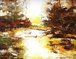 Marek Kubski - Mgła ( Technika szpachlowa)