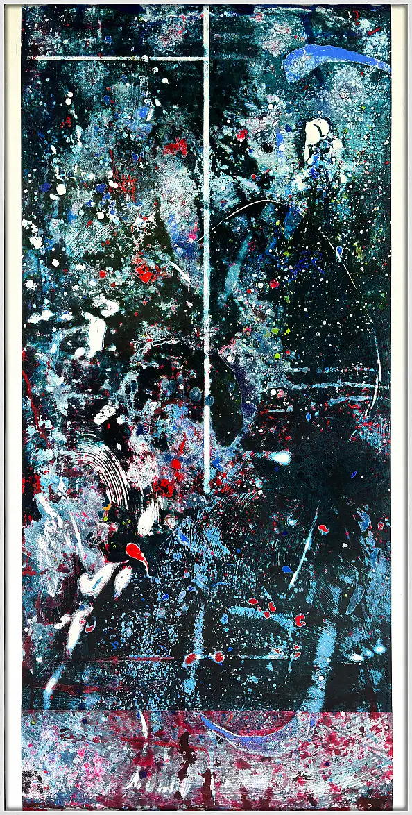 Jakub Margasinski, Mgławica, Obraz akrylowy - deska, 60 x 120
