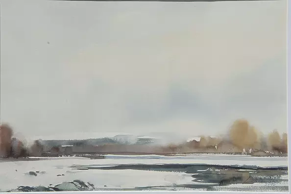 Kazimierz Twardowski - Mglisty dzień nad Dunajcem