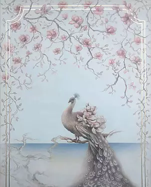 Adriana Plucha - The painting “Foggy morning” from the The Gardens of the World collection.