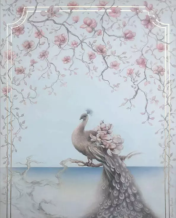 Adriana Plucha - The painting “Foggy morning” from the The Gardens of the World collection.