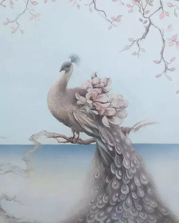 Adriana Plucha - The painting “Foggy morning” from the The Gardens of the World collection.