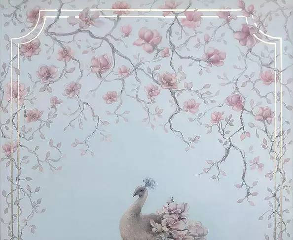 Adriana Plucha - The painting “Foggy morning” from the The Gardens of the World collection.