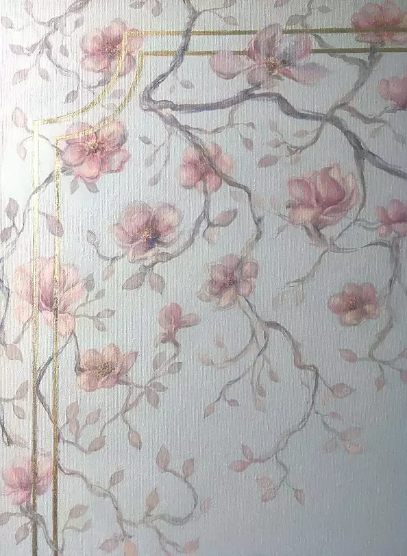 Adriana Plucha - The painting “Foggy morning” from the The Gardens of the World collection.