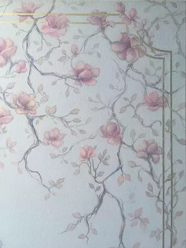 Adriana Plucha - The painting “Foggy morning” from the The Gardens of the World collection.