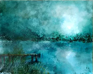 Marta Milewska - Fog over the lake