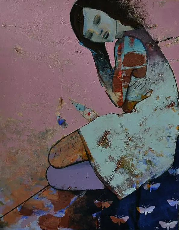 Justyna Jabłońska - Mia and navy blue meadow