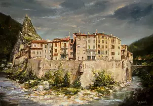 Jacek Szudak - Miasteczko Entrevaux