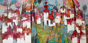 Alicja Słaboń Urbaniak - The town in the meadow