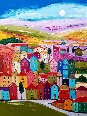 Ewa Boińska - A town on a hill
